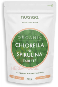 Obrázok pre Nutriqa Bio Spirulina a Chlorella tablety (125g)