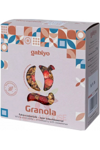 Gabiyo Bezlepková granola s bielou čokoládou, jahodami, kokosom a slnečnicovými semienkami bez pridaného cukru (275g) Obrázok pre Gabiyo Bezlepková granola s bielou čokoládou, jahodami, kokosom a slnečnicovými semienkami bez pridaného cukru (275g)