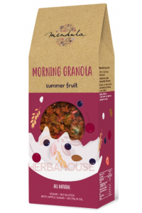 Mendula Summer Fruit Bezlepková granola s čerešňami, jahodami, čiernymi ríbezľami, kokosom a mandľami (300g) Obrázok pre Mendula Summer Fruit Bezlepková granola s čerešňami, jahodami, čiernymi ríbezľami, kokosom a mandľami (300g)