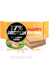 Flis Happy Fit Pro oblátky s arašidovou náplňou bez cukru (95g) Obrázok pre Flis Happy Fit Pro oblátky s arašidovou náplňou bez cukru (95g)