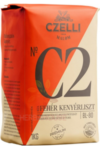 Czelli Malom N° C2 Pšeničná múka biela chlebová BL-80 (1000g) Obrázok pre Czelli Malom N° C2 Pšeničná múka biela chlebová BL-80 (1000g)