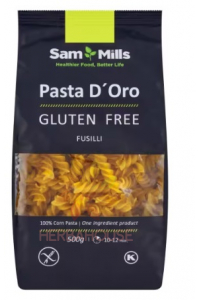 Sam Mills Pasta d´Oro Bezlepkové cestoviny fusilli (500g) Obrázok pre Sam Mills Pasta d´Oro Bezlepkové cestoviny fusilli (500g)