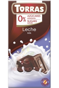Obrázok pre Torras Bezlepková mliečna čokoláda bez pridaného cukru (75g)