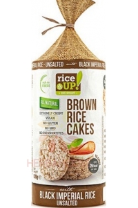 Obrázok pre Rice Up Bezlepkové celozrnné ryžové chlebíčky s čiernou ryžou nesolené (120g) 
