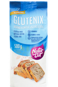 Obrázok pre Naturbit Glutenix Bezlepková múčna zmes na prípravu hnedého chleba (500g) 