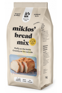 Obrázok pre Naturbit It´s us Miklos Bezlepková múčna zmes na prípravu bieleho chleba (500g)