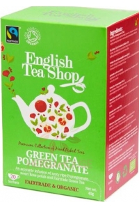 Obrázok pre English Tea Shop Bio Zelený čaj Granátové jablko (20ks)