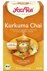 Obrázok pre Yogi Tea® Bio Ajurvédsky čaj s kurkumou, škoricou a zázvorom (17ks)