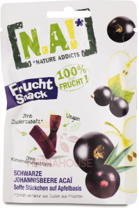 Obrázok pre N.A! Ovocné tyčinky Frucht Snack Jablko-Čierne ríbezle-Acai (35g)