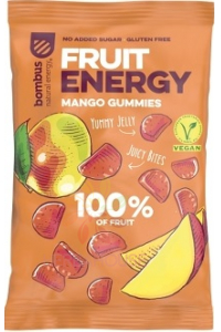 Obrázok pre Bombus Fruit Energy Gummies gumové cukríky mangové (35g)