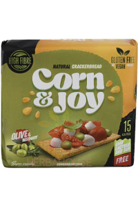 Obrázok pre Corn & Joy Bezlepkový Extrudovaný kukuričný chlieb s rozmarínom a olivovým olejom (80g)