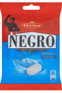Obrázok pre Győri Negro Originál Mentolové tvrdé cukríky neplnené (79g)