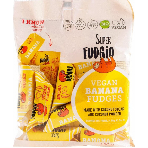 Obrázok pre Me gusto Super Fudgio Bio Karamelky bezmliečne banánové (150g)