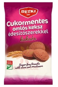 Detki Krehké kakaové sušienky bez cukru so sladidlami (180g) Obrázok pre Detki Krehké kakaové sušienky bez cukru so sladidlami (180g)