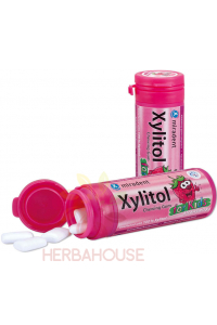 Miradent Xylitol žuvačka pre deti jahoda (30ks) Obrázok pre Miradent Xylitol žuvačka pre deti jahoda (30ks)