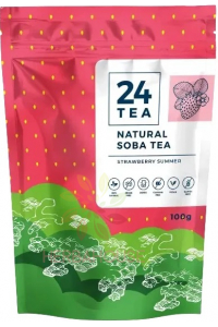 24Tea Natural Soba Tatárska pohánka (Fagopyrum esculentum) – pohánkový čaj s jahodovou príchuťou (100g) Obrázok pre 24Tea Natural Soba Tatárska pohánka (Fagopyrum esculentum) – pohánkový čaj s jahodovou príchuťou (100g)