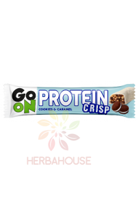 Sante Go On Protein Crisp Bielkovinová tyčinka máčaná v bielej čokoláde - sušienky a karamel (50g) Obrázok pre Sante Go On Protein Crisp Bielkovinová tyčinka máčaná v bielej čokoláde - sušienky a karamel (50g)