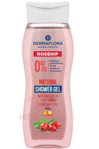 Dermaflora Sprchový gél s olejom z ružových šípok a vitamínom C (250ml) Obrázok pre Dermaflora Sprchový gél s olejom z ružových šípok a vitamínom C (250ml)