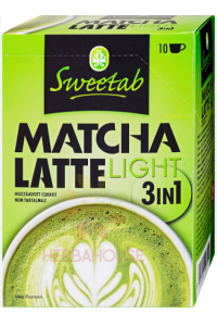 Sweetab 3in1 Matcha Latte Light bez pridaného cukru (10 x 17g) Obrázok pre Sweetab 3in1 Matcha Latte Light bez pridaného cukru (10 x 17g)