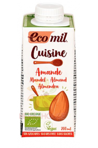 Ecomil Bio Mandľová smotana nesladená (200ml) Obrázok pre Ecomil Bio Mandľová smotana nesladená (200ml)