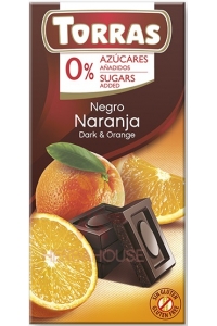 Torras Bezlepková horká čokoláda s pomarančom bez pridaného cukru (75g) Obrázok pre Torras Bezlepková horká čokoláda s pomarančom bez pridaného cukru (75g)