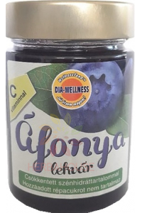Dia-Wellness Čučoriedkový lekvár (380g) Obrázok pre Dia-Wellness Čučoriedkový lekvár (380g)