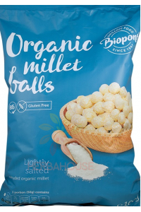 Biopont Bio Extrudované Proso guličky jemne slané (100g) Obrázok pre Biopont Bio Extrudované Proso guličky jemne slané (100g)