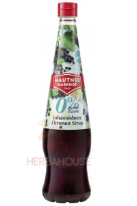Mautner Markhof Sirup s príchuťou čiernych ríbezlí a citróna so sladidlami (700ml) Obrázok pre Mautner Markhof Sirup s príchuťou čiernych ríbezlí a citróna so sladidlami (700ml)