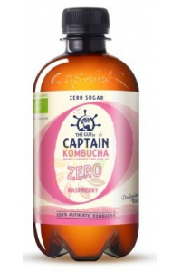 Captain Kombucha ZERO Bio Nápoj z kombuchy bez cukru - malina (400ml) Obrázok pre Captain Kombucha ZERO Bio Nápoj z kombuchy bez cukru - malina (400ml)