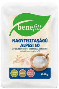 Benefitt Vysoko čistá alpská soľ - jemná (1000g) Obrázok pre Benefitt Vysoko čistá alpská soľ - jemná (1000g)